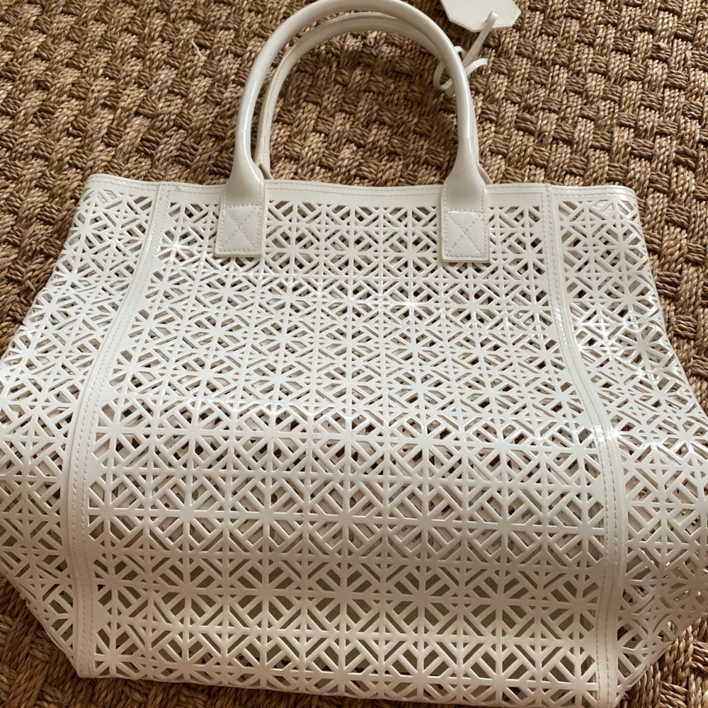 Used Tory Burch Laser Cut Tote
